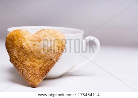 Cup Of Coffee And Cookies.