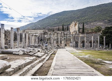 Unesco Heritage Site Of The Ancient City Of Ephesus, Selcuk, Turkey