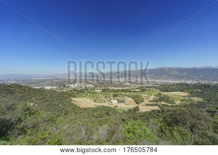 Aerial View Of The Burbank Aera