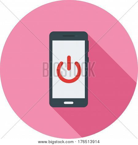 Phone, mode, off icon vector image. Can also be used for smartphone. Suitable for mobile apps, web apps and print media.