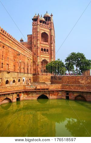 Buland Darwasa (victory Gate) Leading To Jama Masjid In Fatehpur Sikri, Uttar Pradesh, India