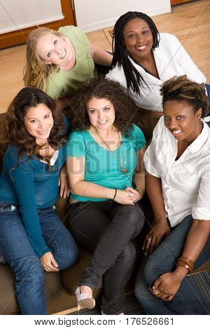 Diverse group of women studing The Bible.