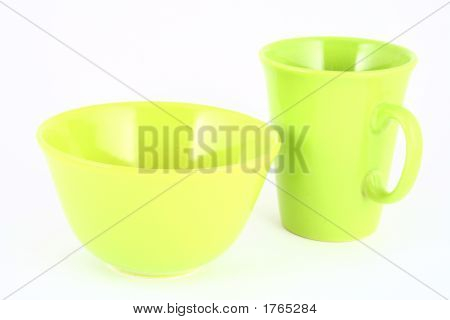 grüne Becher