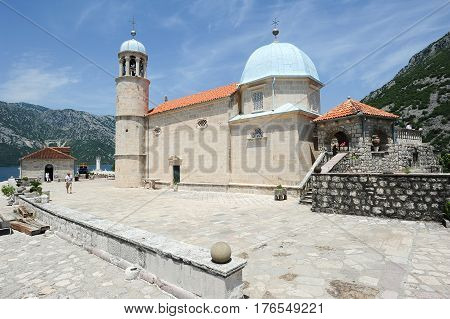 Our Lady Of The Rock Island On Kotor Bay