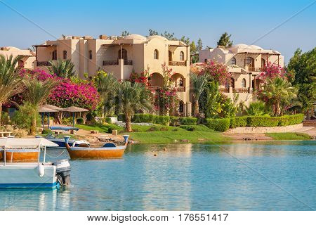 View of El Gouna resort. Egypt North Africa