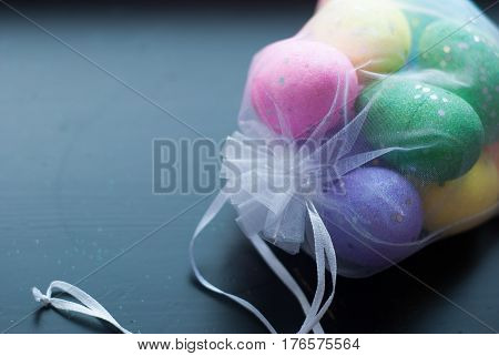 Decorative Eggs In Transparent Bag.