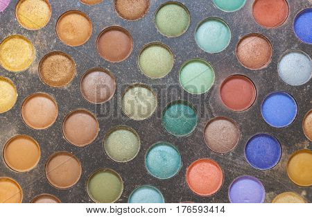 Color Palette Of Eye Shadow Makeup