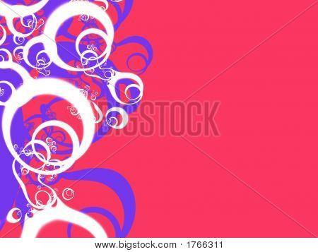 Orgánico rojo, blanco y azul. Fractal 04N