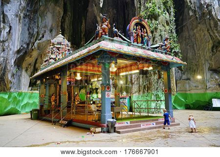 KUALA LUMPUR, 10 JANUARY 2017 - Batu Caves in Kulala Lumpur, Malaysia, Asia