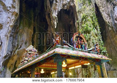 KUALA LUMPUR, 10 JANUARY 2017 - Batu Caves in Kulala Lumpur, Malaysia, Asia