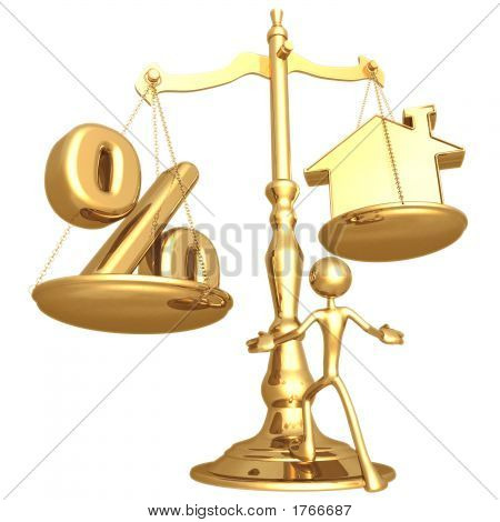 Realty sbilanciato scala percentuale e oro casa