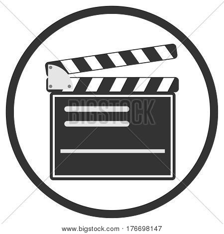 Production of the film. Flat design vector illustration vector.