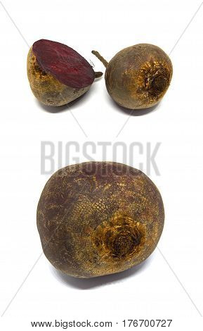 Fresh red Beet isolated on a white background