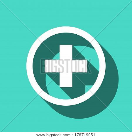 plus icon stock vector illustration flat design