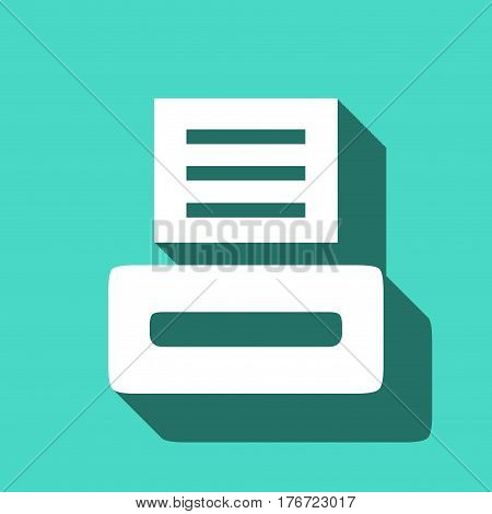 print icon stock vector illustration flat design