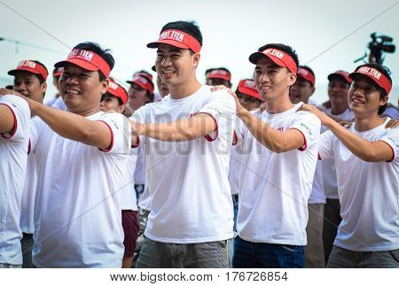 Young People Playing A Team Sport Game