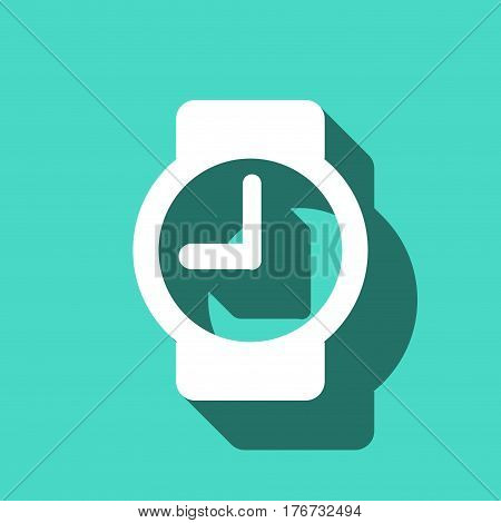 wristwatch icon  stock vector illustration flat design