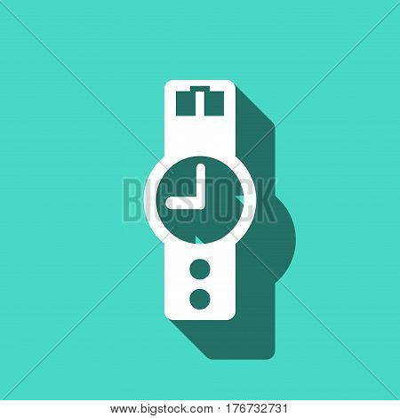 wristwatch icon  stock vector illustration flat design