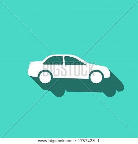 car icon stock vector illustration flat design
