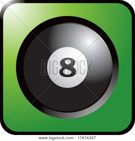 빛나는 색된 8 공 아이콘