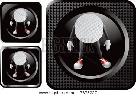 sort golf mand web knap
