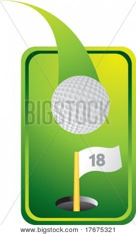 farvede tab golfbold