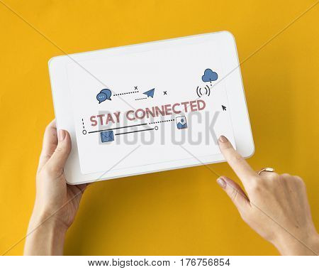 Digital Community Interaction Online Communication Stay Connected Interactive