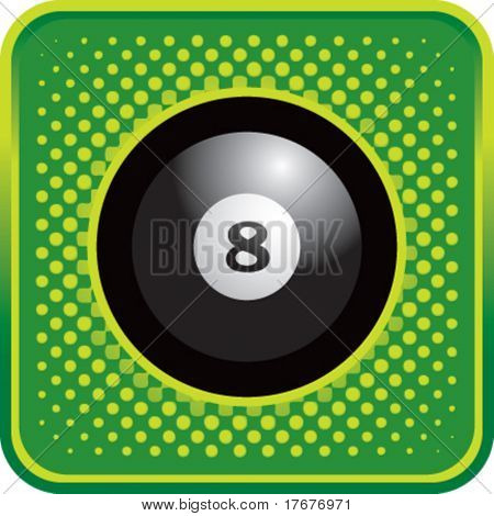 하프톤 단추 8 볼