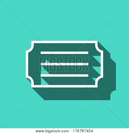ticket icon stock vector illustration flat design
