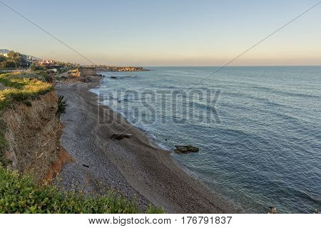 The Mediterranean sea on the coast of Vinaros Castellón