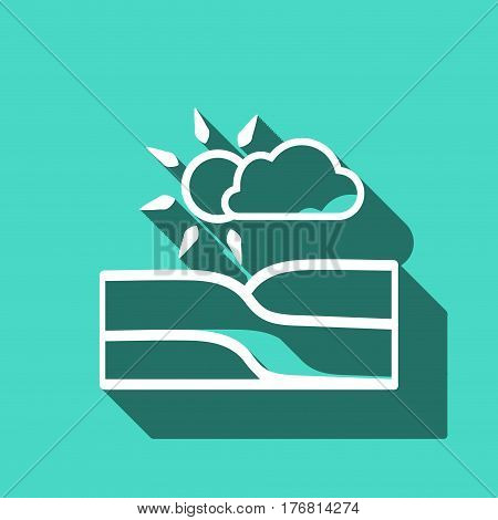 landscape icon stock vector illustration flat design