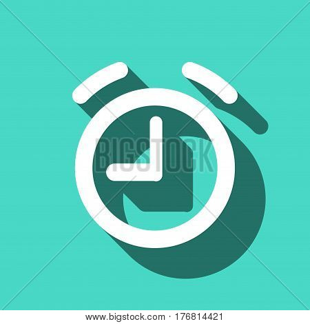 alarm clock icon stock vector illustration flat design