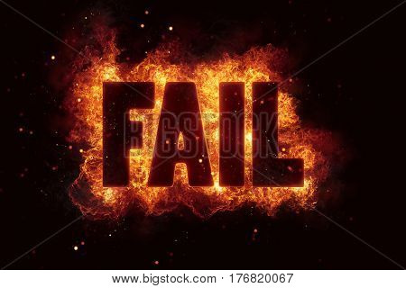 fail text flame flames fire burn burning explosion hot