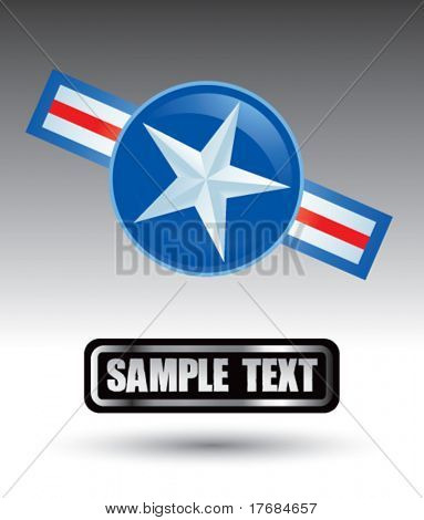 Air force ikona na tabliczce znamionowej