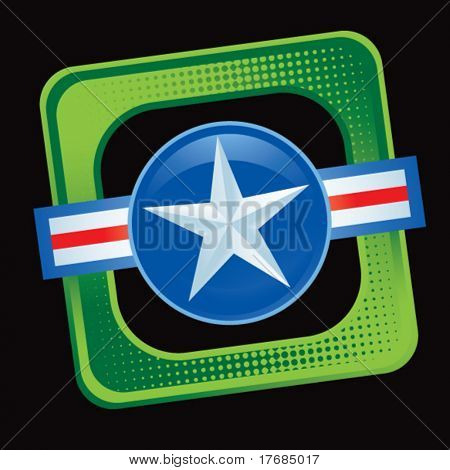 Air force ikona na przechylonej transparent