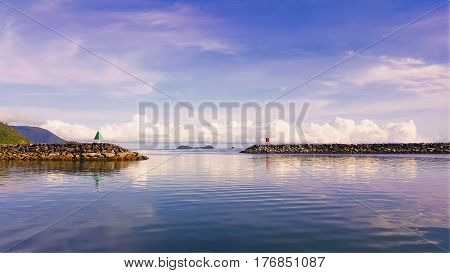 beautiful day at Yorkeys Knob Cairns marina Australia