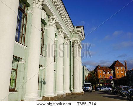 Old Buildings At Downtown In Vyborg, Russia