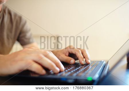 man with laptop