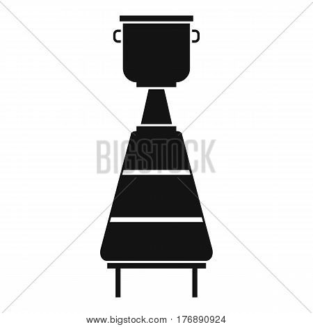 Wine distillery equipment icon. Simple illustration of wine distillery equipment vector icon for web