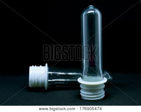 Pet Bottle Preform On White Background.