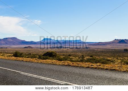 Perspective Road From Orange Free State, South Africa
