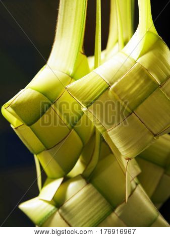 bunch of the dumpling or ketupat