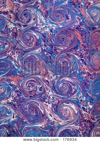 Rinascimento/vittoriano Marbled Paper 3