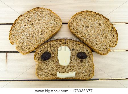 Bran bread and besides black olives, cheese, the most beautiful breakfast cheese and black olives.In different concepts bread, olive and cheese pictures,
