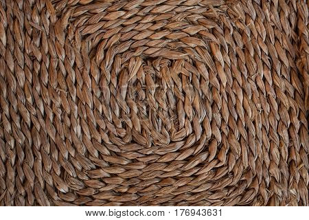 Esparto texture. Background of handmade esparto carpet. Abstract texture and background for designers. Close up view of esparto texture. Natural pattern textures.
