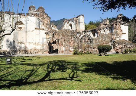 Ruins Of The Recoleccion Church At Antigua
