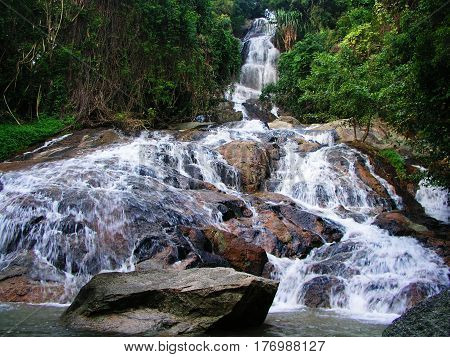 View to Namuang 2 waterfall, Koh Samui, Thailand
