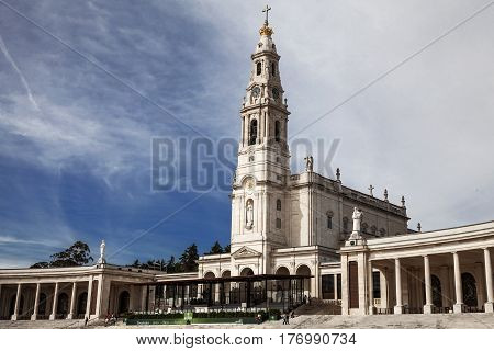 Sanctuary of Fátima, Portugal, the most religious place in the country.