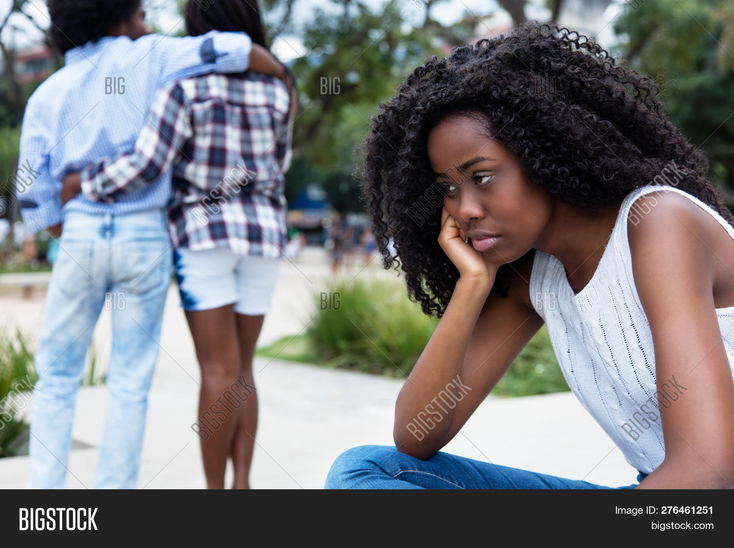Lonesome Black Woman Image & Photo (Free Trial) Bigstock