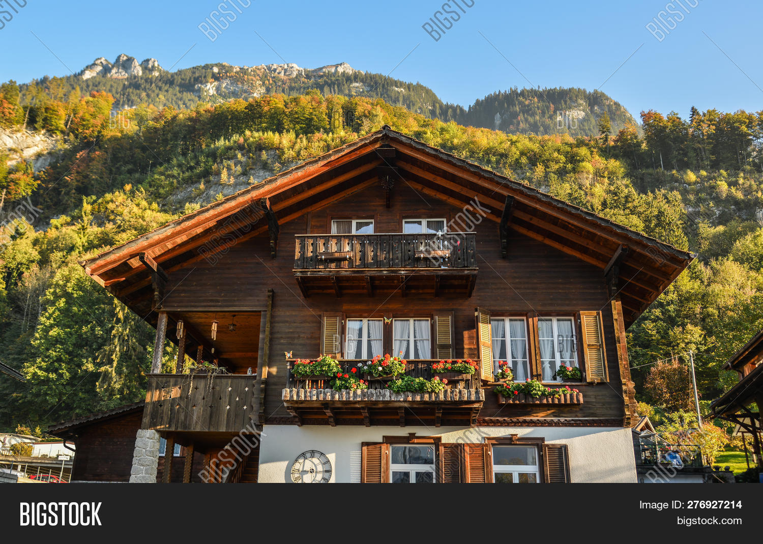 Rural House Brienz Image Photo Free Trial Bigstock